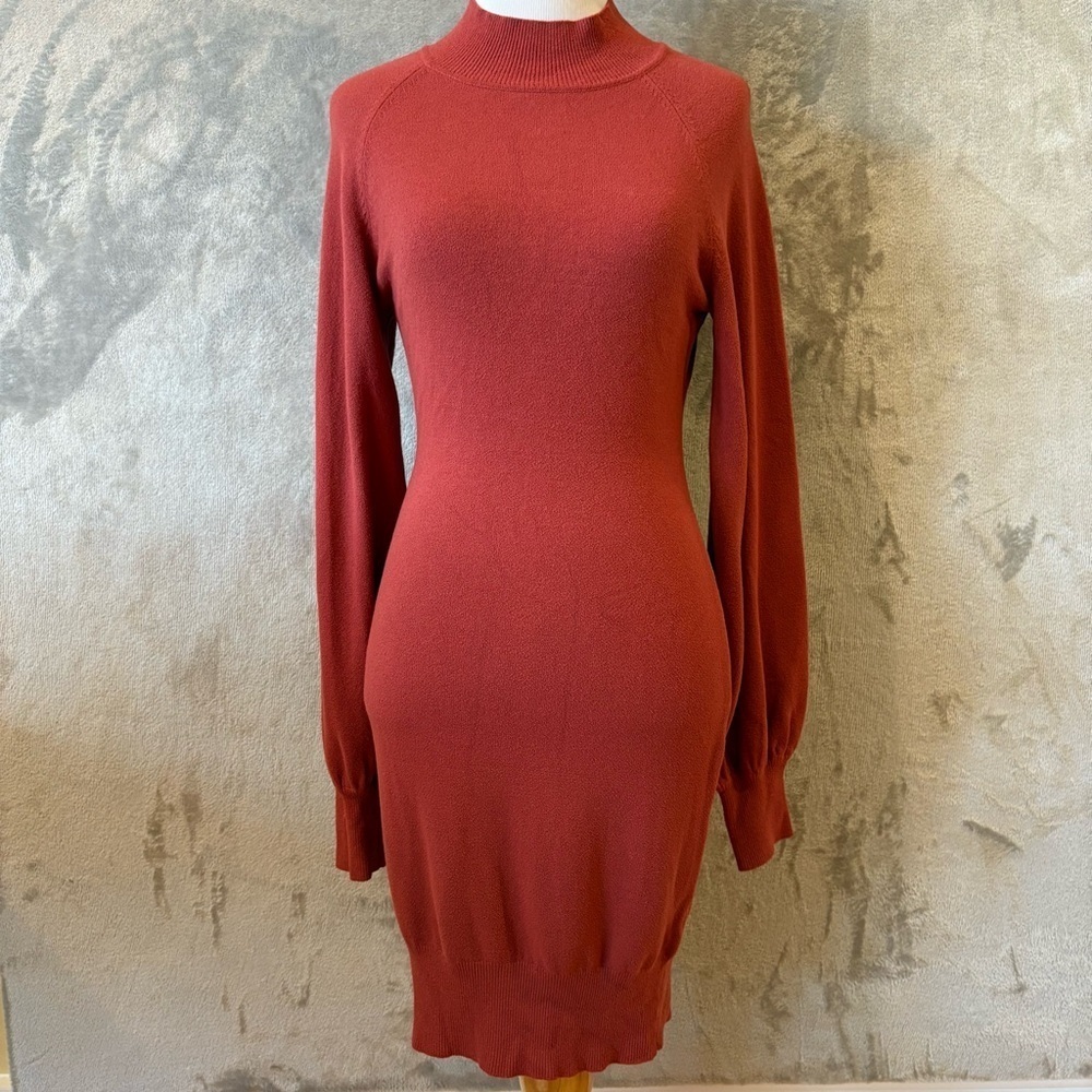 Valentines Date Grecerelle Classic Sheath Sweater Long Sleeve Dress Wmn’s Sz S